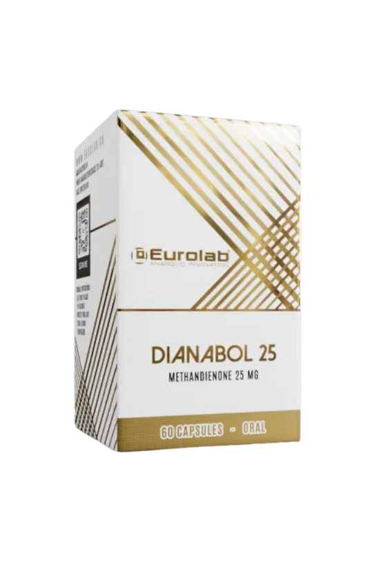 Dianabol 25 (Dianabol Oral) 25mg – 60 Cápsulas | Eurolab