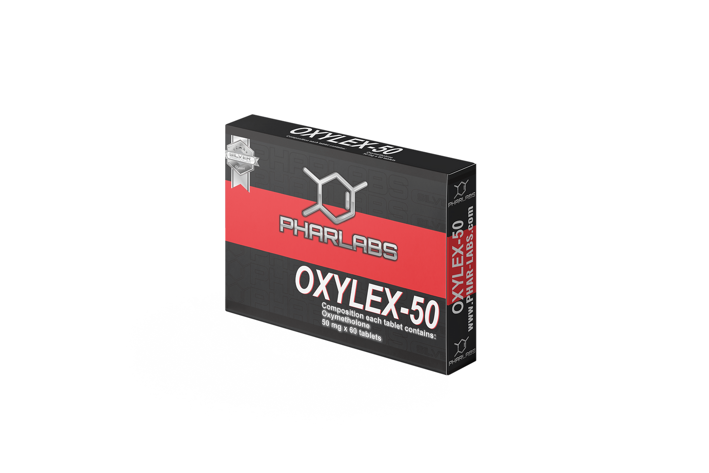 OXYLEX-50 (oxymetalona) Phar Labs Silver